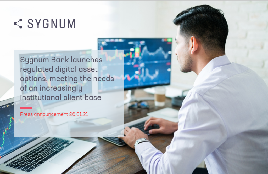 Sygnum Bank launches regulated digital asset options