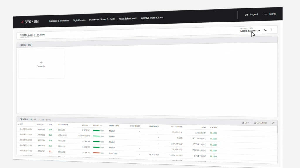 Get to know Sygnum's new trading platform