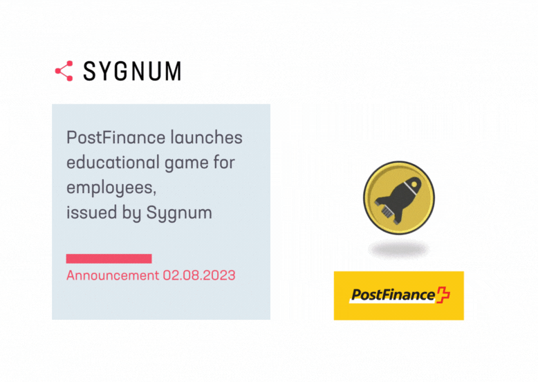 PostFinance launches educational NFT game for employees, issued by Sygnum