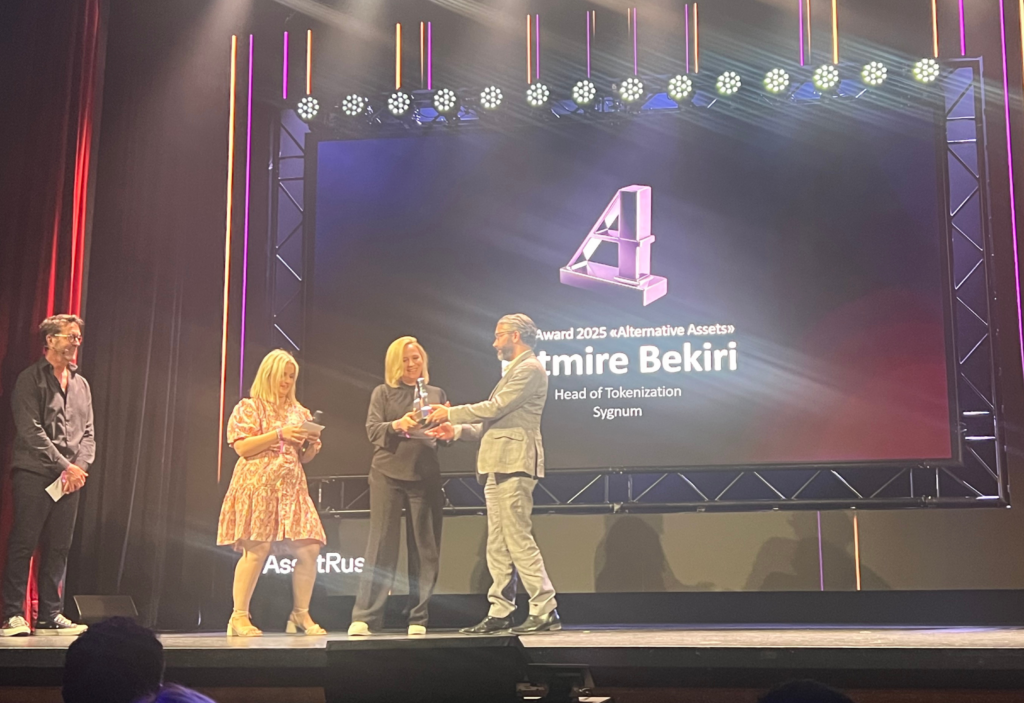 Sygnum’s Fatmire Bekiri Wins at AssetAwards 2025 for Pioneering Picasso Tokenization