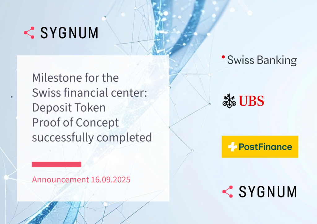 Milestone for the Swiss financial center: Deposit Token Proof of Concept successfully completed
